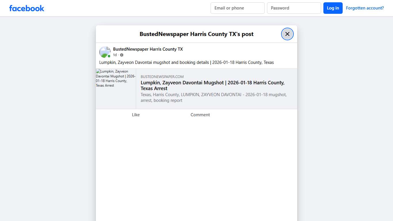 Lumpkin, Zayveon... - BustedNewspaper Harris County TX | Facebook